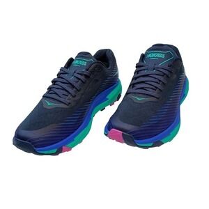 Hoka One One Torrent 2 Womens Trail Running Shoes Blue Green Pink 1110497 Size 9
